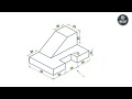 ORTHOGRAPHIC DRAWING FIG. NO 6 IOE #orthographicdrawing #engineeringdrawing #orthographic_projection