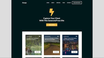 GeneratePress - Charge Template Walkthrough
