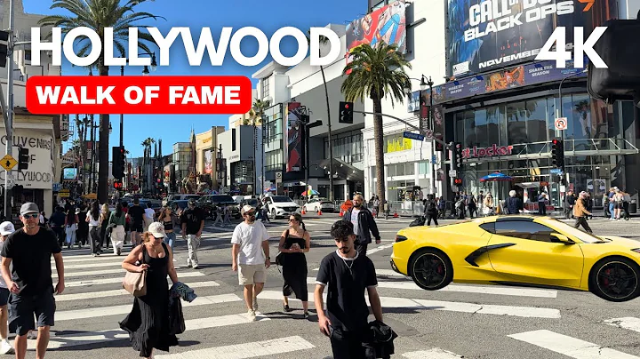 Hollywood WALK OF FAME –  Los Angeles Walking Tour 2025 | 4K (No Talking)