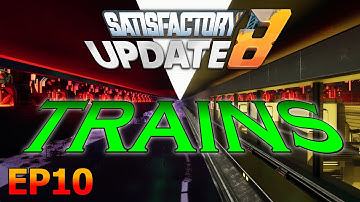 FINALLY! Building Train Stations in Satisfactory Update 8!