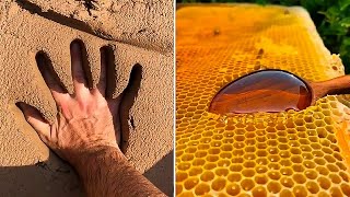 Oddly Satisfying Video With Calming Deep Sleep Music  Stress Relief & Meditation #66