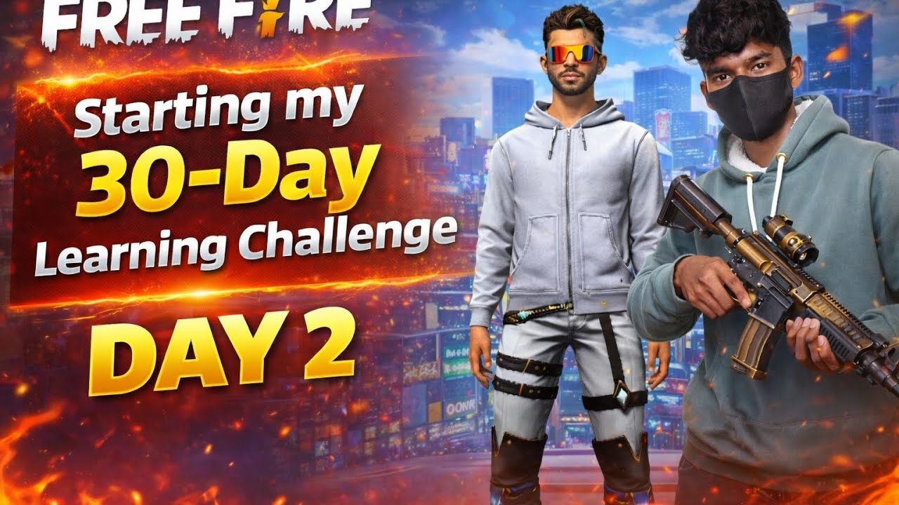 Free Fire 30 Day Learning Challenge 🔥 | Day 2 Clash Squad Gameplay | Intense Match