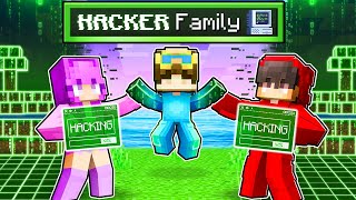 Adopted By A HACKER FAMILY In Minecraft! screenshot 5