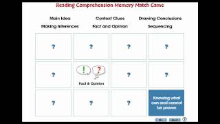 CC7108 Reading Comprehension: Memory Match Game App screenshot 1