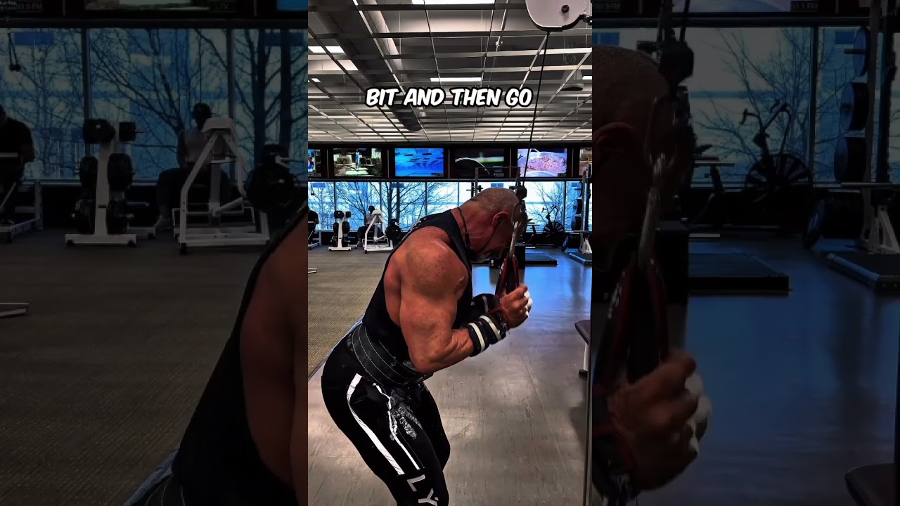 If you’re looking to shake up your tricep routine, try these chopping push downs. They really burn.