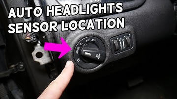 AUTOMATIC HEADLIGHTS SENSOR LOCATION REPLACEMENT DODGE JEEP CHRYSLER FIAT