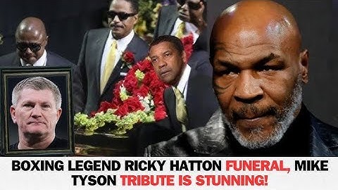Boxing Legend Ricky Hatton Funeral, Mike Tyson Tribute Is STUNNING!