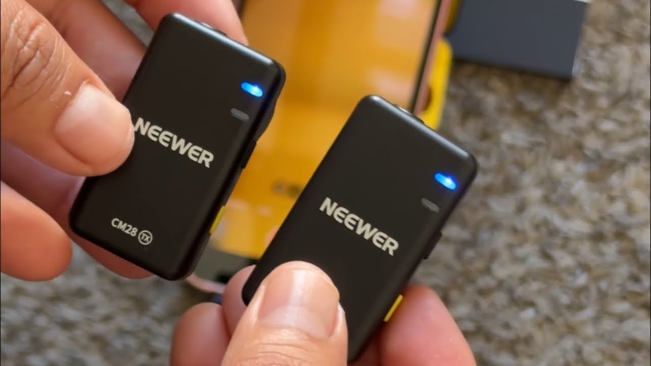 Micrófono Inalámbrico NEEWER KM15 Para IPhone/Android - Sistema Lavalier Con Cancelación De Ruido, 9h Batería