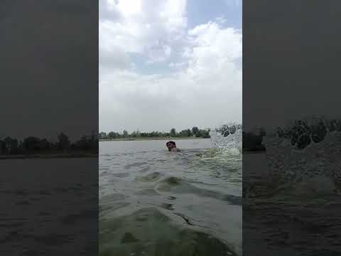 swimming at hometown 😯😁