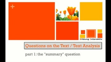 Text Analysis 1 - Vorschauvideo