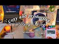 ✨Cozy & Productive study vlog📚| A day in my life ft. completing my assignments ☕ Ist voice over💗