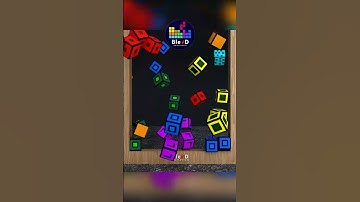 TETRIS CUBE #shorts  #puzzle #blender #tetris #テトリス #тетрис #animation #satisfying