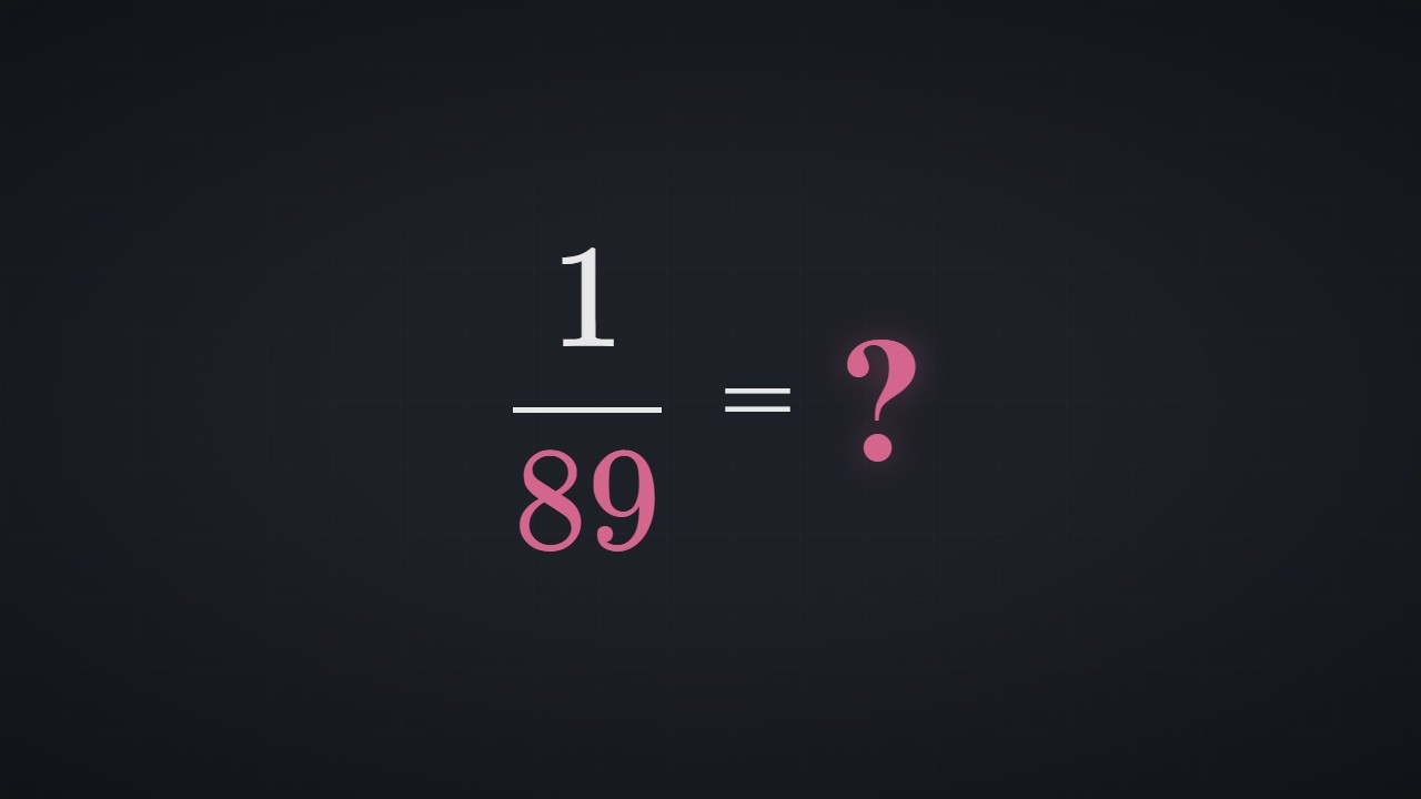 YouTube에서 The Strangest Fraction in Mathematics. 보기 YouTube에서 The Strangest Fraction in Mathematics. 보기