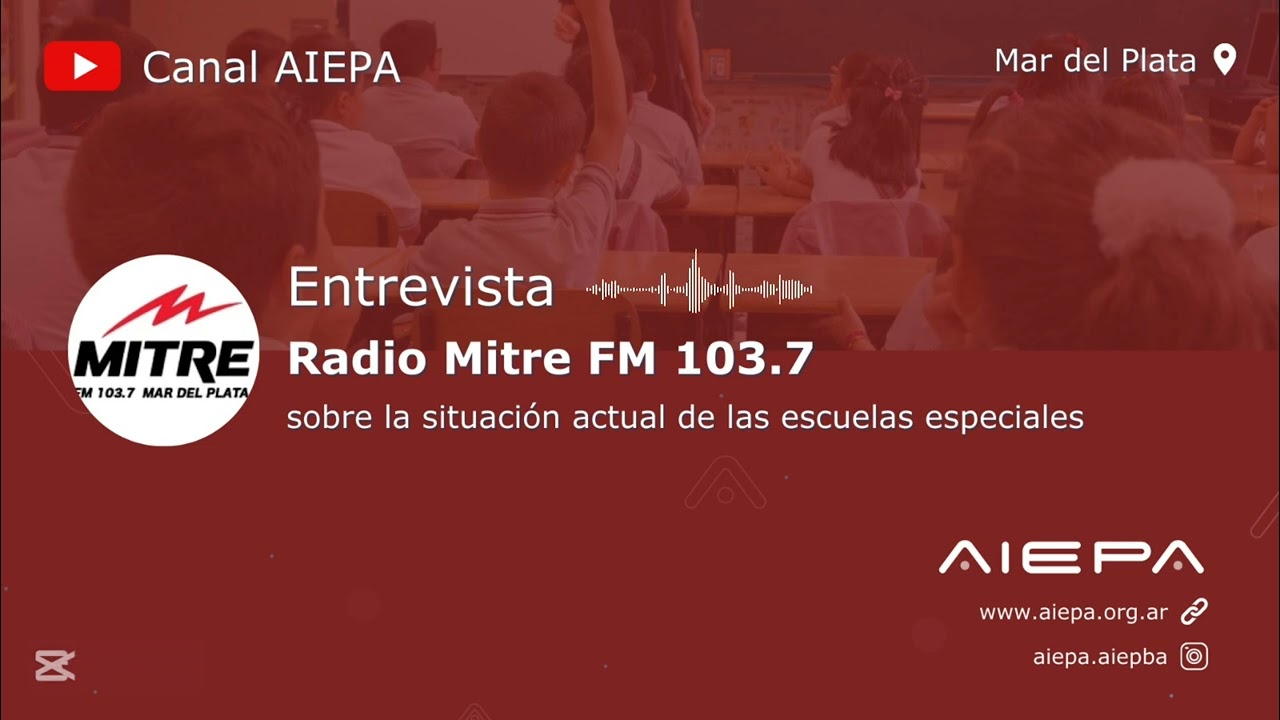 Entrevista realizada en Radio Mitre de Mar del Plata.