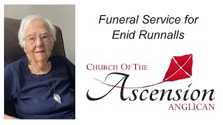 Funeral Service for Enid Runnalls. Nov. 10, 2025
