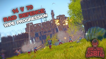 ZERG WIPE PROGRESSION // 14 VS 70 RAID DEFENCE & 600 ROCKET RAID // 34 BOXES OF AKS (RECORD)