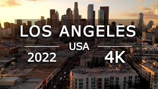 Los Angeles usa 2022 in 4K Ultra HD - Inspiring Music, Drone and Time Lapse | LA, California, USA