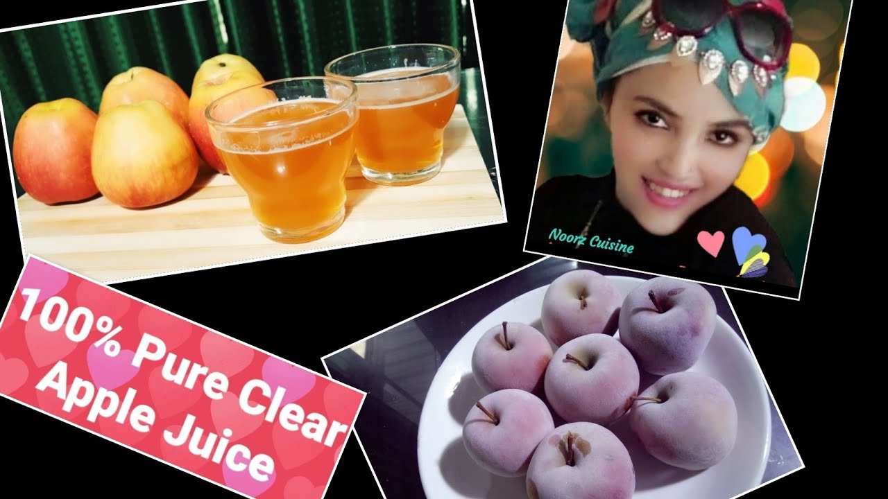 Pure Apple Juice || 💯% clear Apple 🍎Juice without Juicer || 