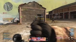COD MW Warzone - Sniping enemy on moving car