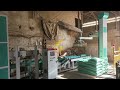 Wood pellet packing machine and bags palletizer