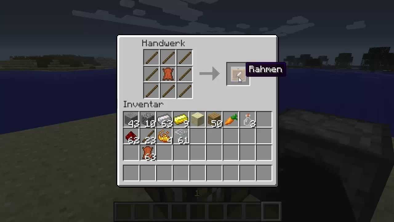 How To Minecraft - Item Frame - YouTube