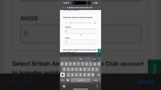AMEX Points Transfer UI Bug