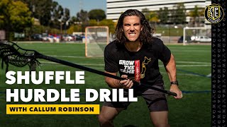 SHUFFLE HURDLE DRILL FOR LACROSSE DEFENDERS!