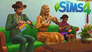 Sims 4  -  How To Knit   *Nifty Knitting Stuff Pack Required*