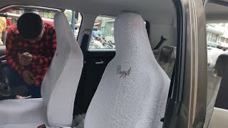 Toyota Innova Taxi Towel Seat Covers Installation