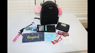 KATE SPADE MINI CONVERTIBLE BACKPACK WHATS IN MY BAG/REVIEW