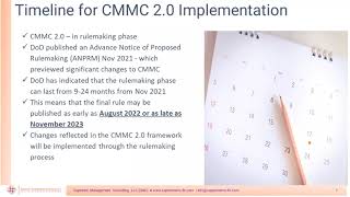 Cybersecurity Maturity Model Certification (CMMC) Prep