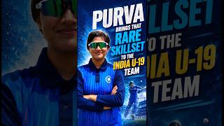 Pace bowling all rounder in India U-19 Team #indiau19 #purva #t20worldcup #womenscricket