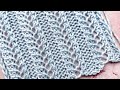 Симпатичные вертикальные дорожки с ажуром для вязания топа,  палантина
