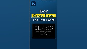Photoshop Tutorial - 27 ( Glass Text effect)..... #gfxdesign #tutorial #gfxdesign #photoshop