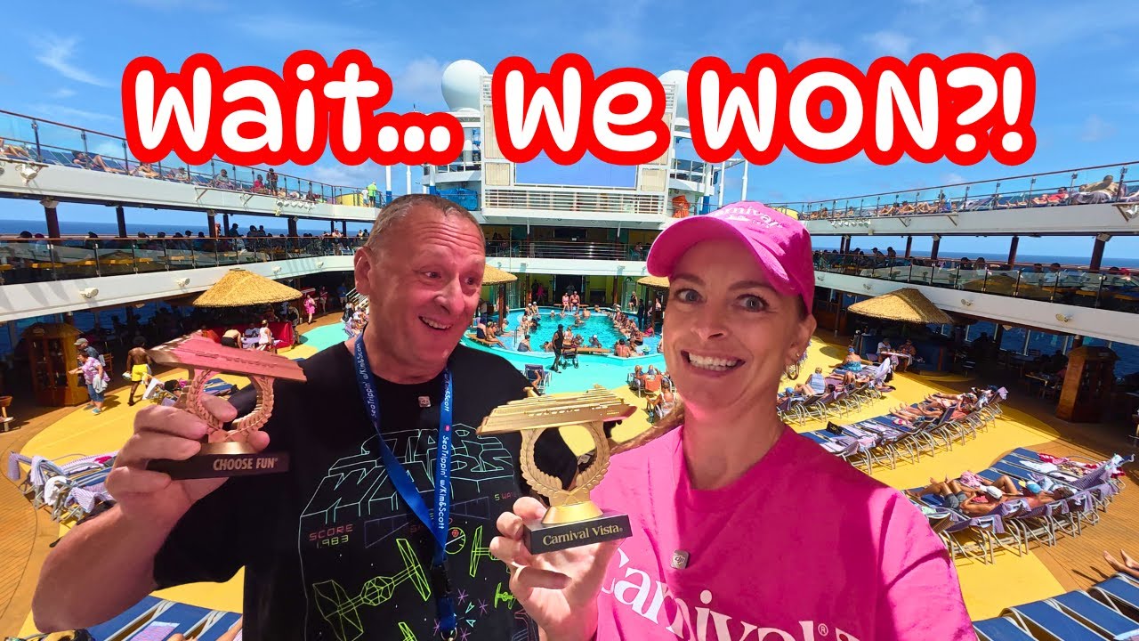 Carnival Vista Sea Day! Legend of Lido, JiJi's Free Lunch, Lobster Dinner & White Hot Night Party!