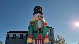 Standing 20 Feet Tall — Wellcomer Inflatable Nutcracker That Rules Christmas! 💂‍♂️❄️