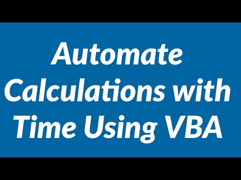 Automate Calculations with Time Using VBA
