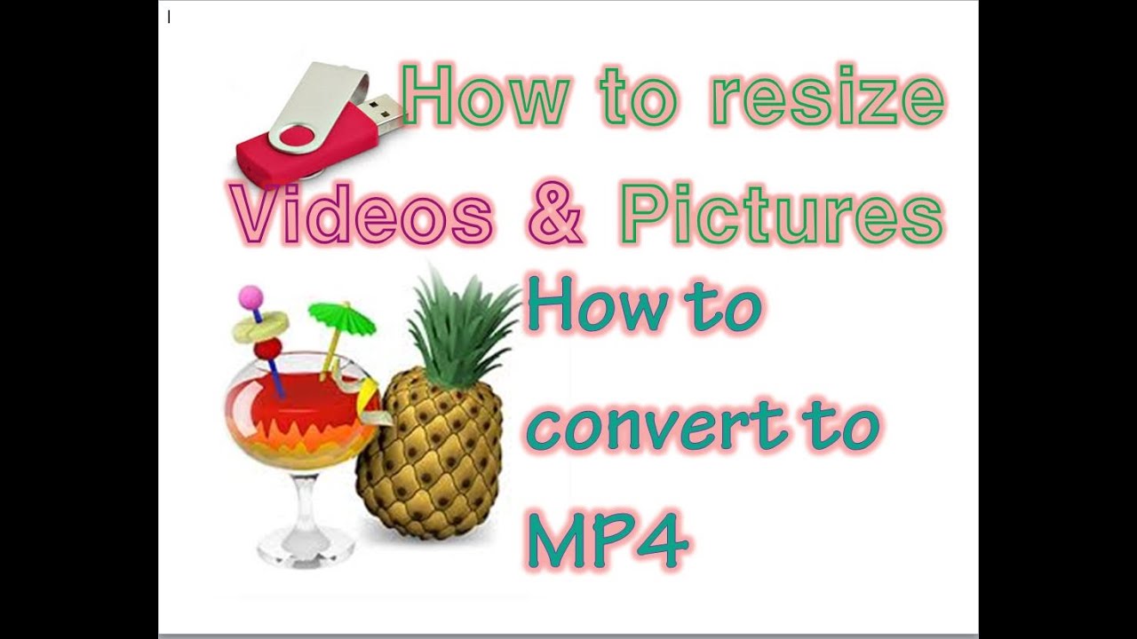 How to resize files. How to convert mp4. YouTube