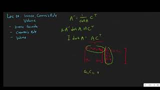 Lec20 Cramers Rule, Inverse Matrix, Volume 1