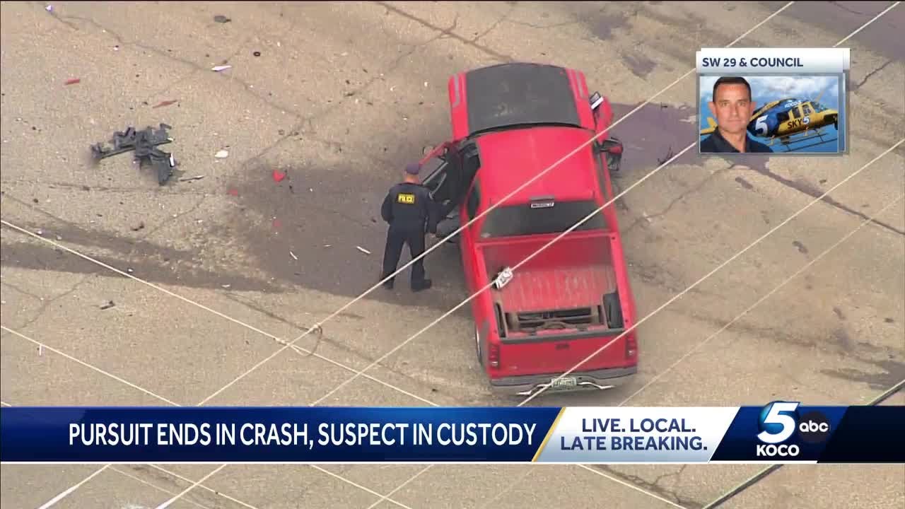 Suspect in custody after pursuit involving Oklahoma County deputies ...