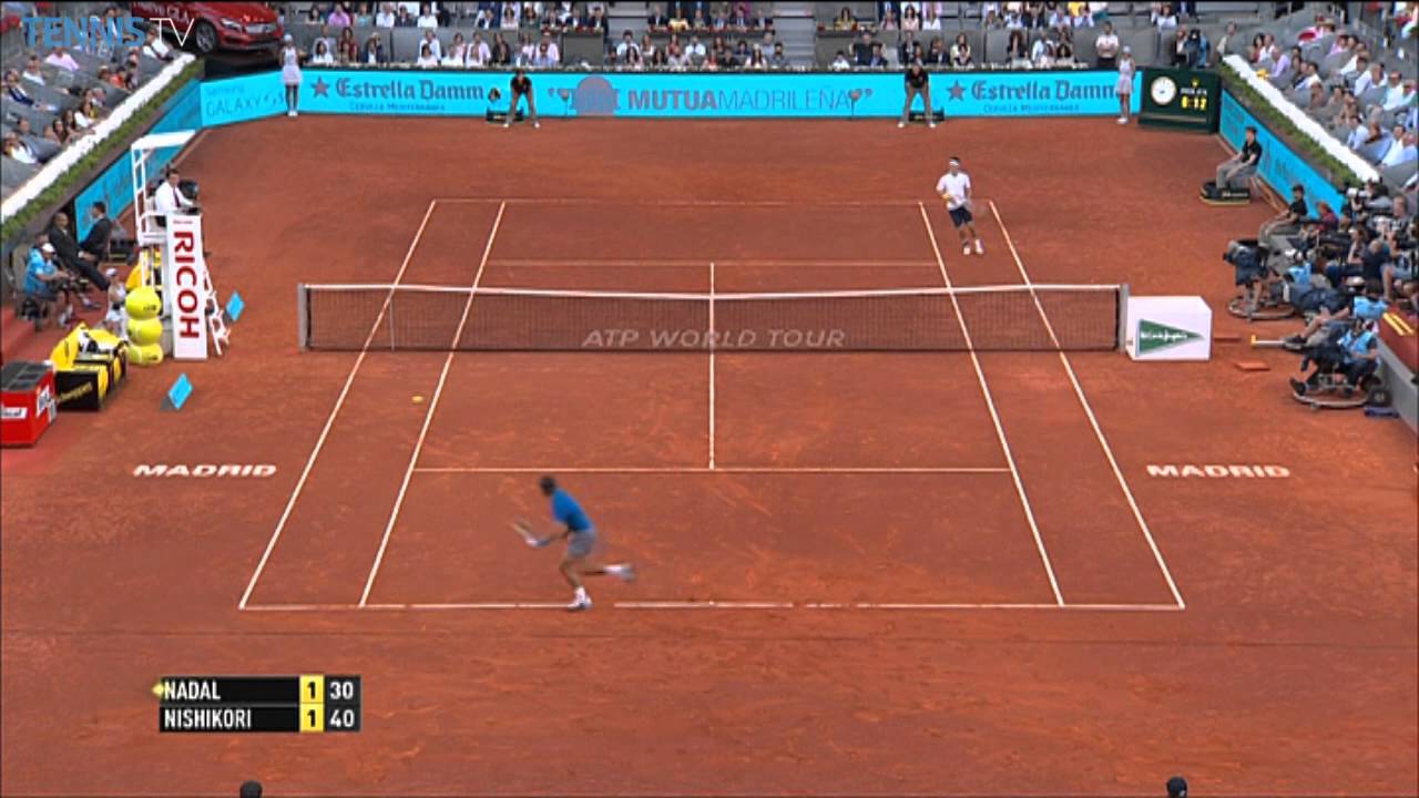 Nishikori Outplays Nadal In Madrid Final 2014 Hot Shot
