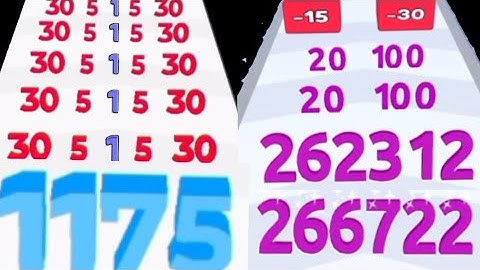 New Super Satisfying Math Games - Merge Master Number Run Vs Number Merge Plus And Run