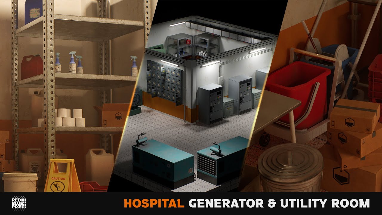Generator & Utility Room | Unreal Engine | Unity Store | Game Asset ...