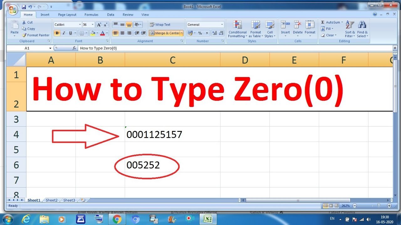 How To Type Zero In Ms Excel How To Type Zero In MS Excel At Starting How To Type Zero In Ms Excel How To Type Zero In MS Excel At Starting