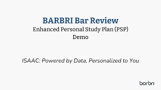 BARBRI | Personal Study Plan — ISAAC