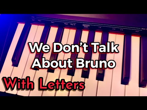We Don’t Talk About Bruno Piano With Letters 🤫 Easy Piano Tutorial For Beginners