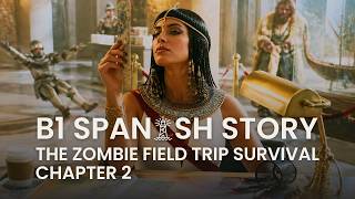 Learn Spanish Comprehensible Input B1 Comedy Story The Zombie Field Trip Survival Chapter 2 Actualización