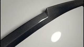 for 2013-2020 Audi A4 S4 B8 B9 Carbon Fiber Rear Trunk Spoiler, Front Bumper, Spoiler