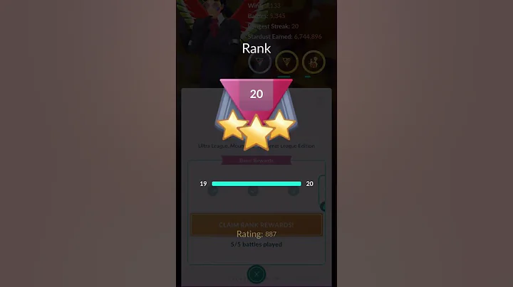 Reaching RANK 20 in Pokémon Go Battle League!!! (Elo Reveal)