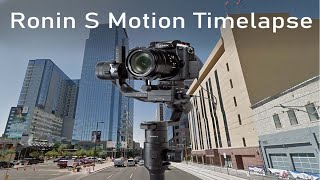 How To MOTIONLAPSE On The DJI RONIN S